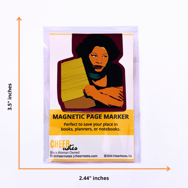 Toni Morrison Magnetic Page Marker Bookmarks | Black History