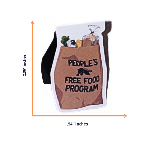 People's Free Food Bag Magnetic Bookmarks | Black Culture