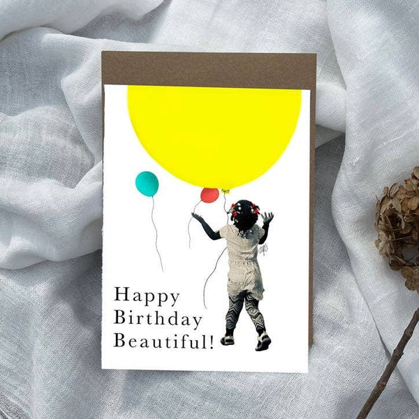 Happy Birthday Beautiful Greeting Card