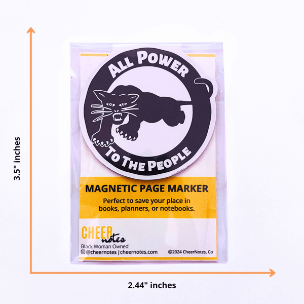 All Power Magnetic Page Marker Bookmarks | Black Panther