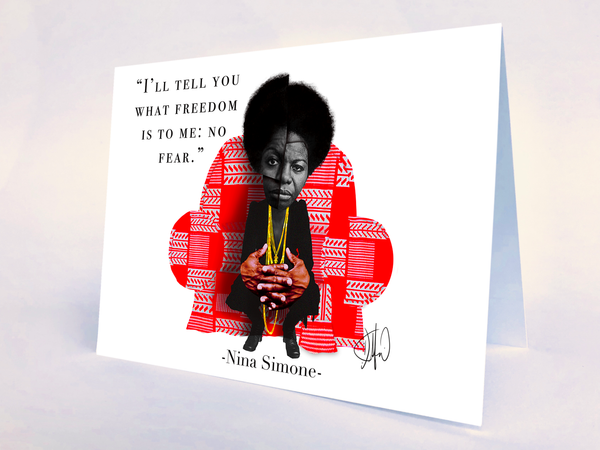 Nina's Freedom Greeting Card