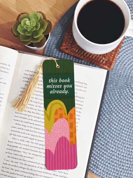 Misses You Bookmark with Tassel