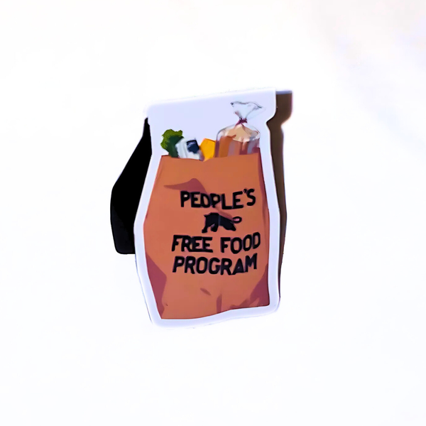 People's Free Food Bag Magnetic Bookmarks | Black Culture