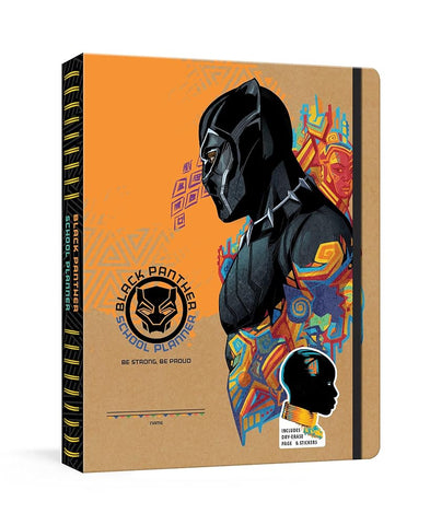 Black Panther School Planner: Be Strong, Be Proud: A Week-at-a-Glance Kid's Planner with Stickers (Marvel School Planner) cover image