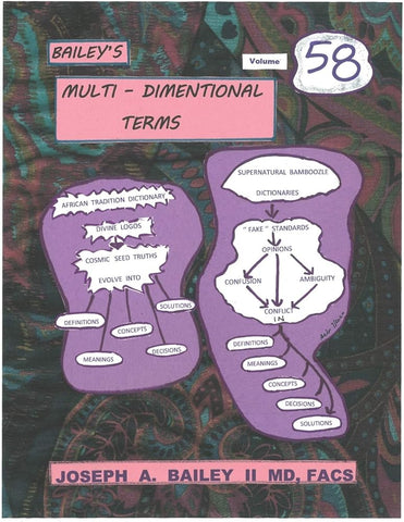BAILEY'S MULTI - DIMENSIONAL TERMS VOLUME 58 cover image
