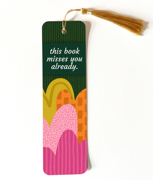 Misses You Bookmark with Tassel