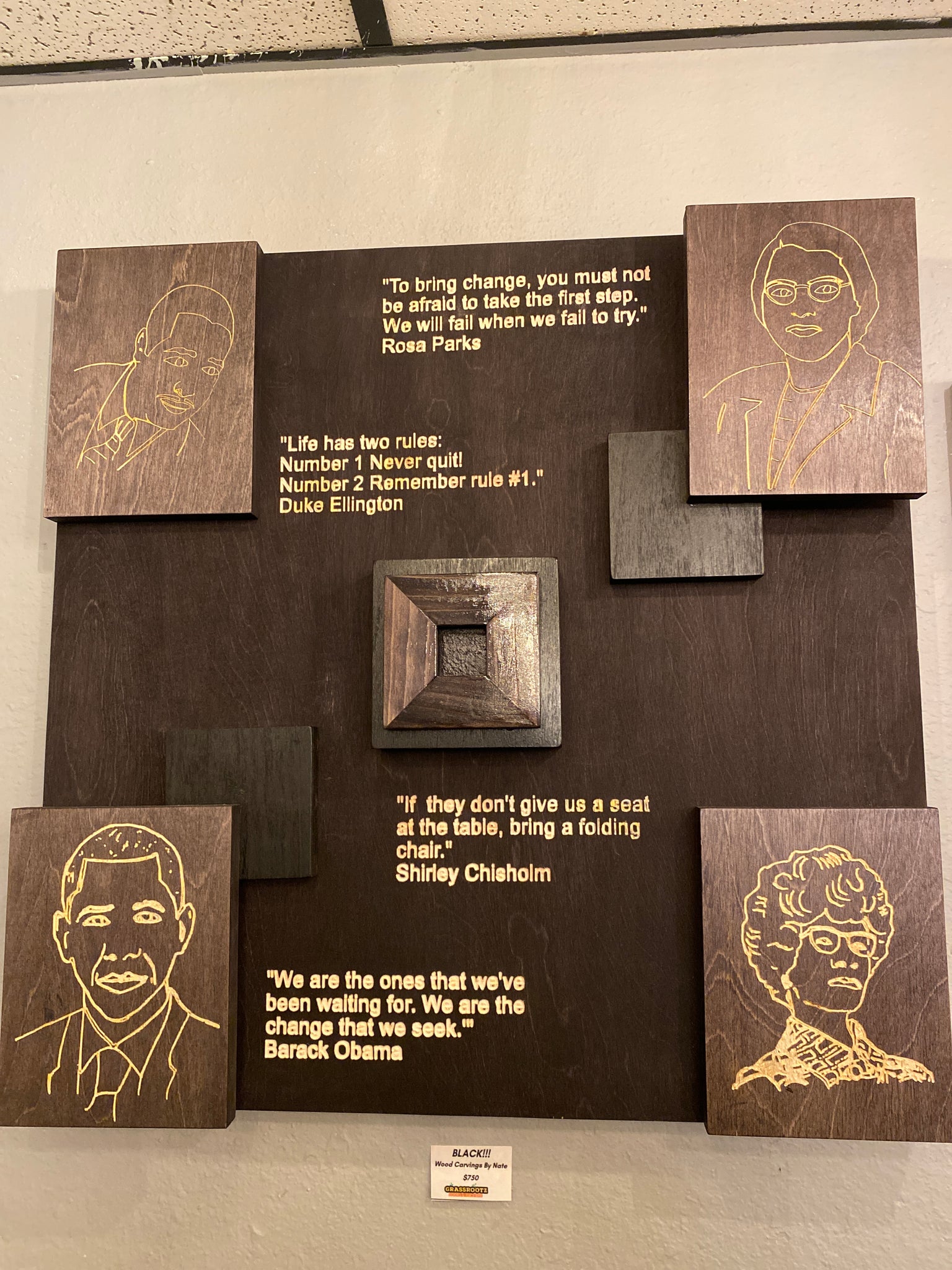 BLACK(Wood Art By Nate )