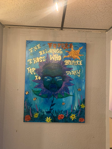 Malcolm X Flower Art